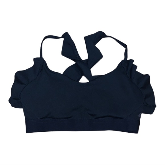 Nike Indy Feature Femme Ruffle Sports Bra - Picture 9 of 10